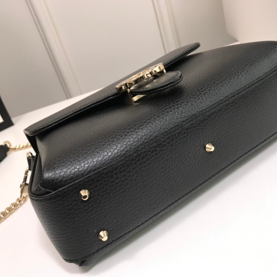 510302, Marmont New Large Leather Shoulder Bag, GUCCI HANDBAGS