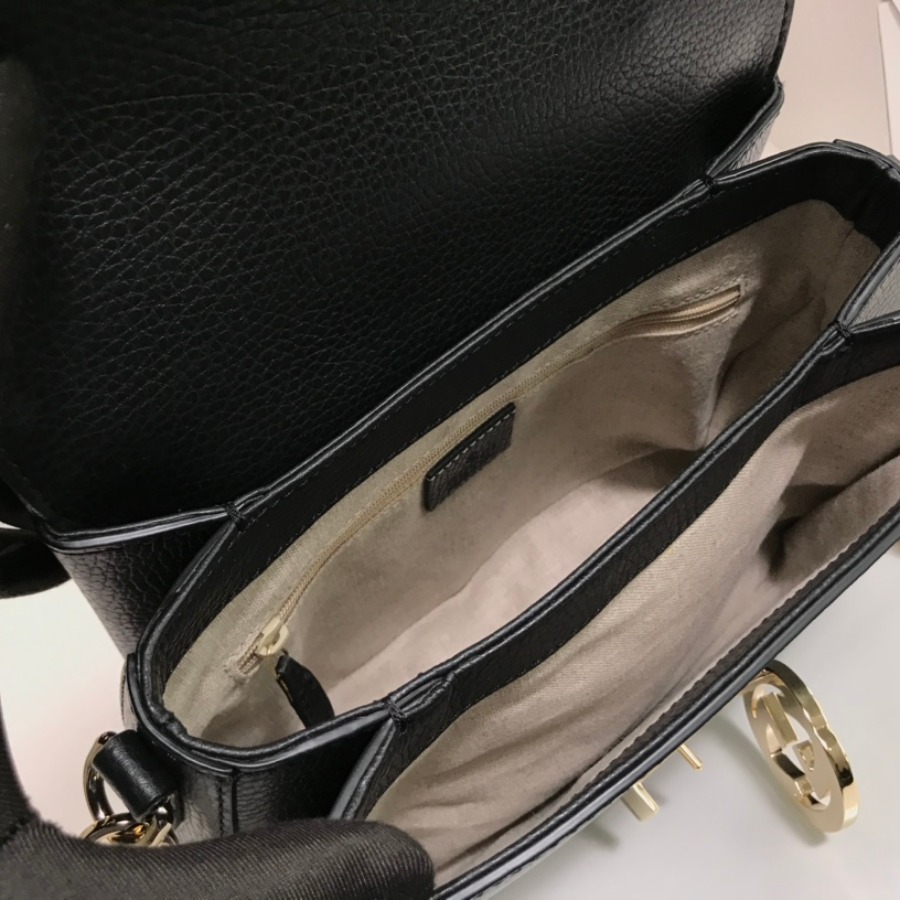 510302, Marmont New Large Leather Shoulder Bag, GUCCI HANDBAGS