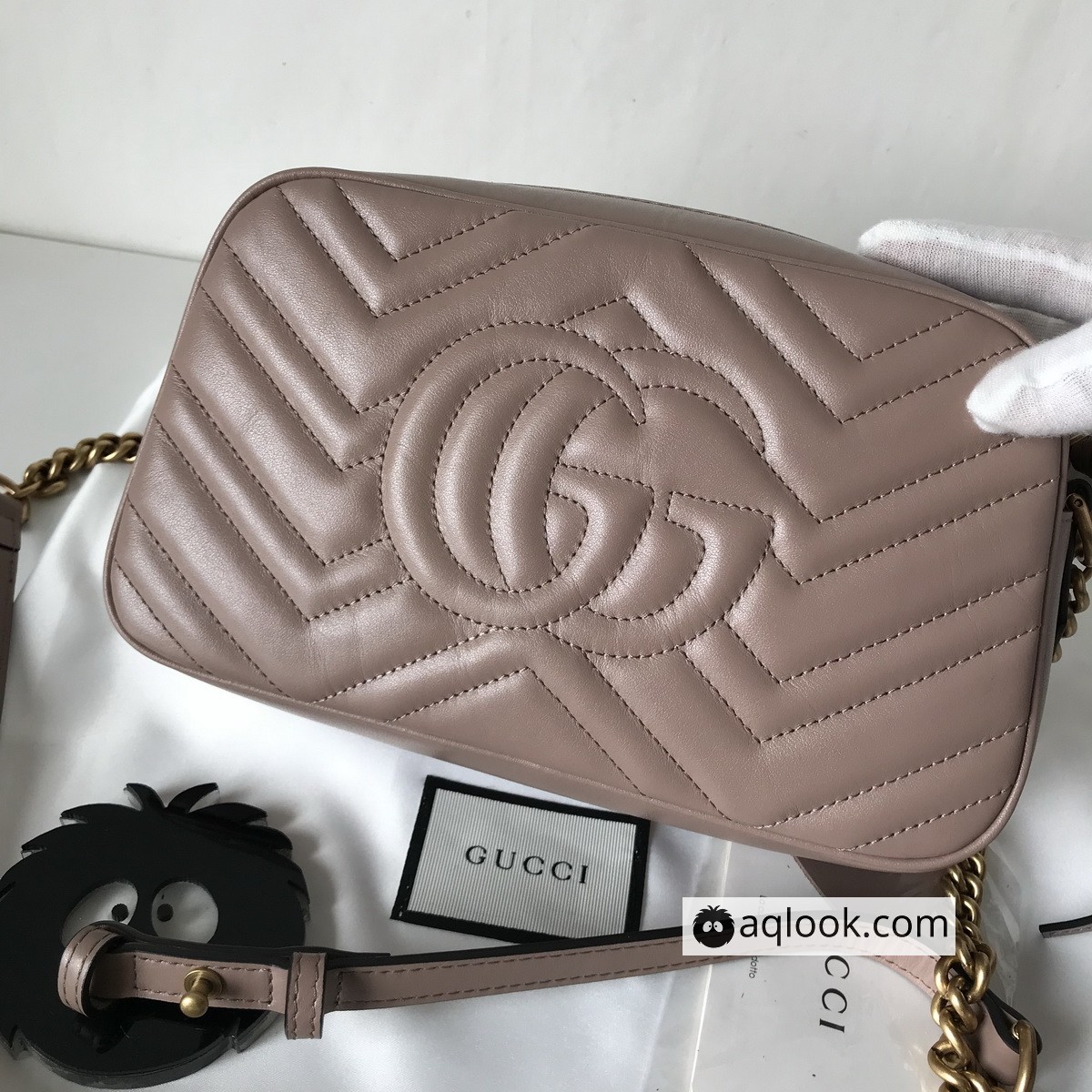 447632 GG Marmont matelassé shoulder bag, Gucci Handbag