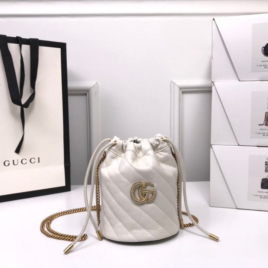 575163 GG Marmont mini bucket bag, Women's Mini Bags