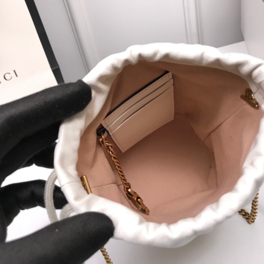 575163 GG Marmont mini bucket bag, Women's Mini Bags