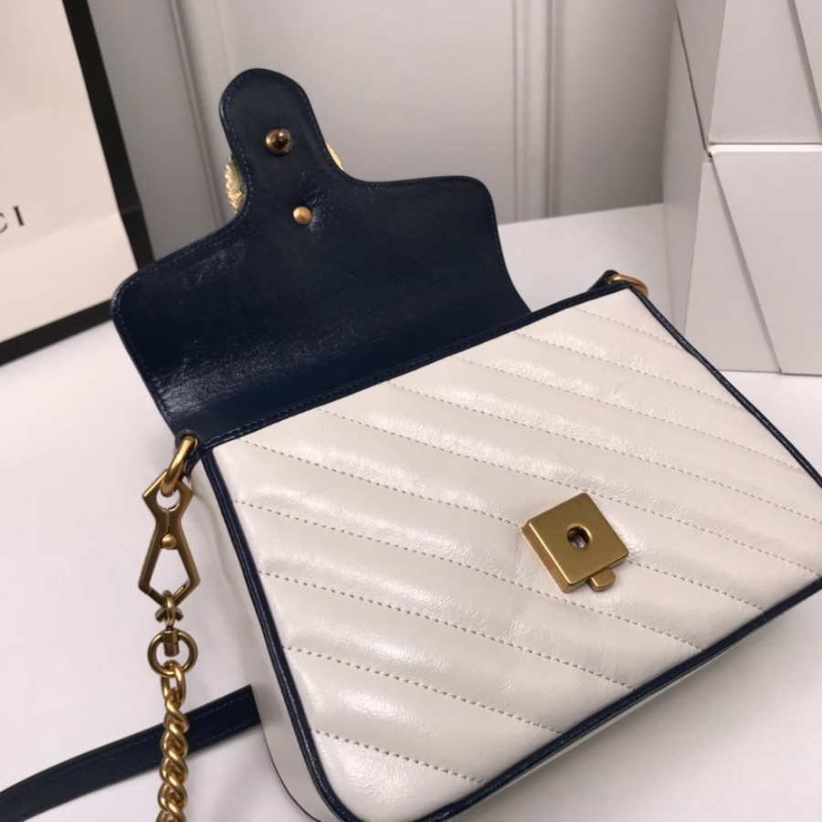 583571 GG Marmont mini top handle bag, GUCCI Women's Top Handles & Boston Bags