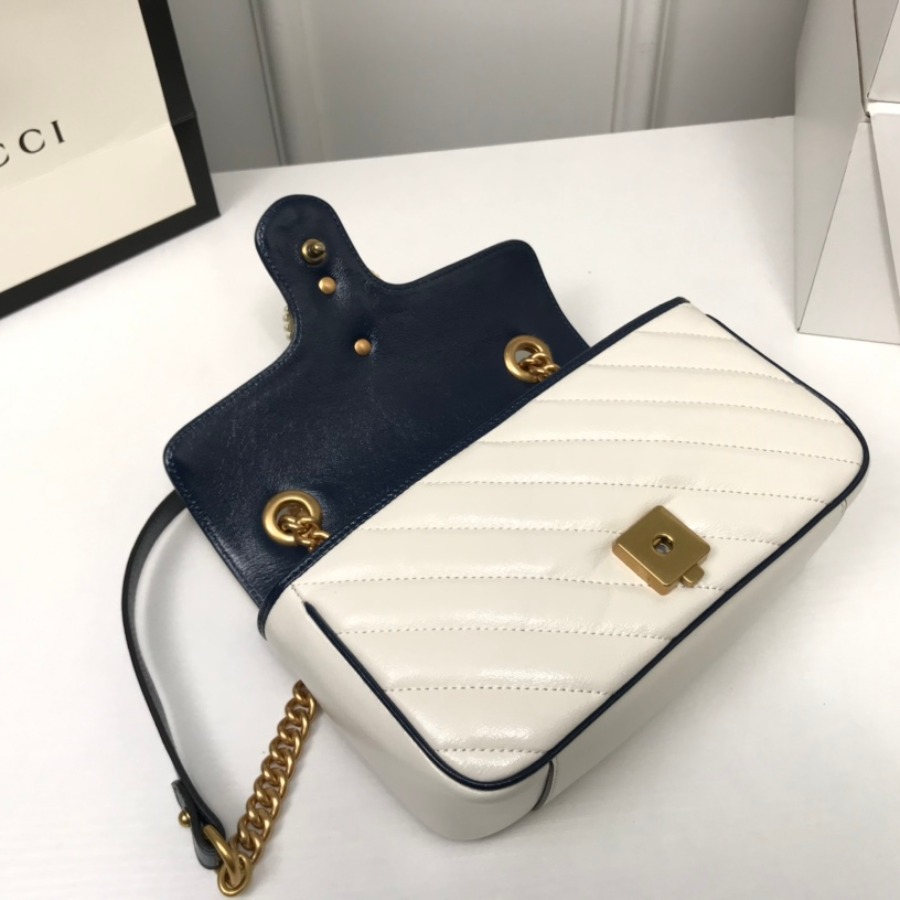 446744 GUCCI GG Marmont matelassé mini bag