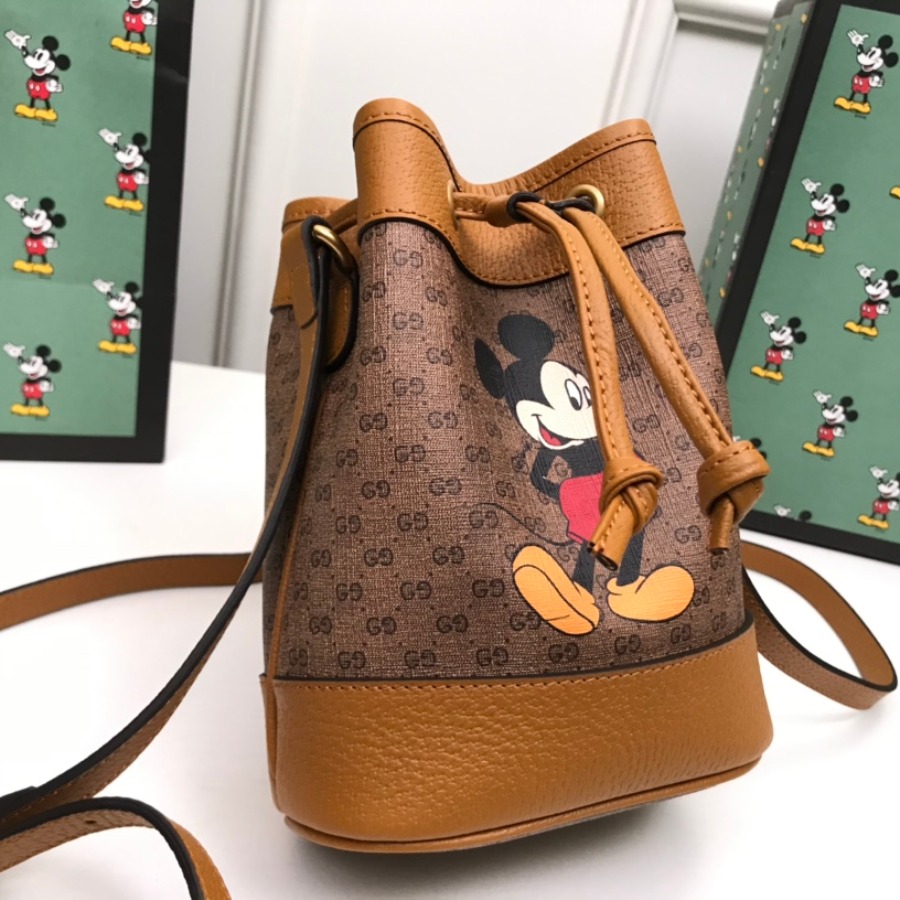 550620 Disney x Gucci mini bucket bag, GUCCI Bucket and Hobo Bags for Women