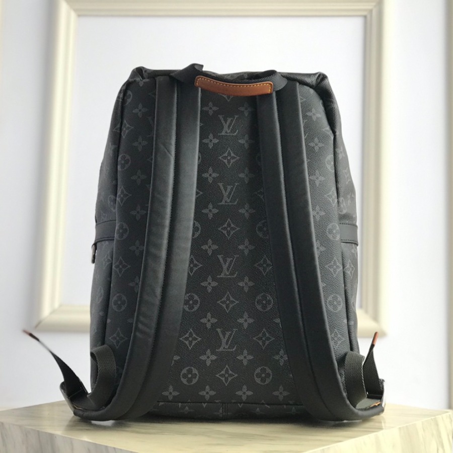 M43186, LOUIS VUITTON LV, APOLLO BACKPACK Monogram Eclipse coated canvas exterior