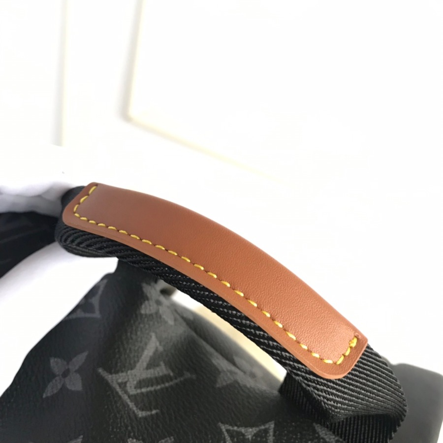 M43186, LOUIS VUITTON LV, APOLLO BACKPACK Monogram Eclipse coated canvas exterior