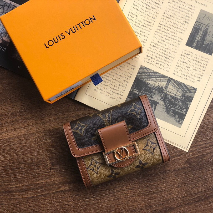 M68725 DAUPHINE COMPACT WALLET, LOUIS VUITTON LV WOMEN - Small Leather Goods