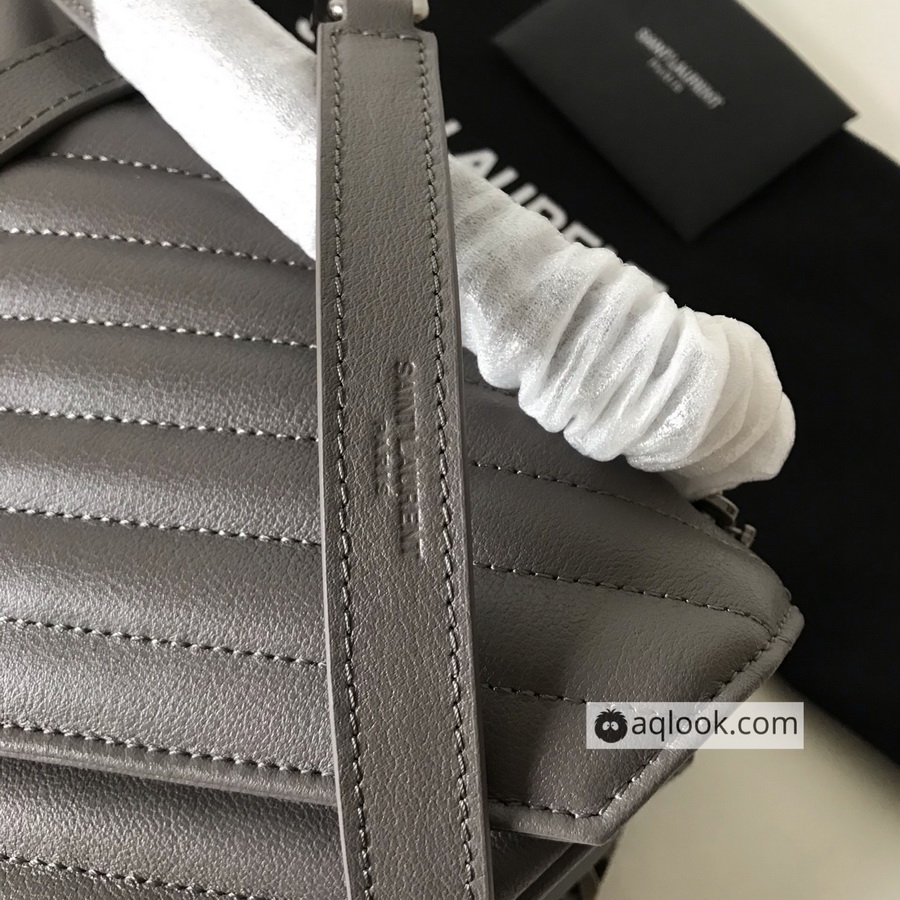 487212 CLASSIC LARGE COLLÈGE BAG  MATELASSÉ LEATHER, YSL Saint Laurent