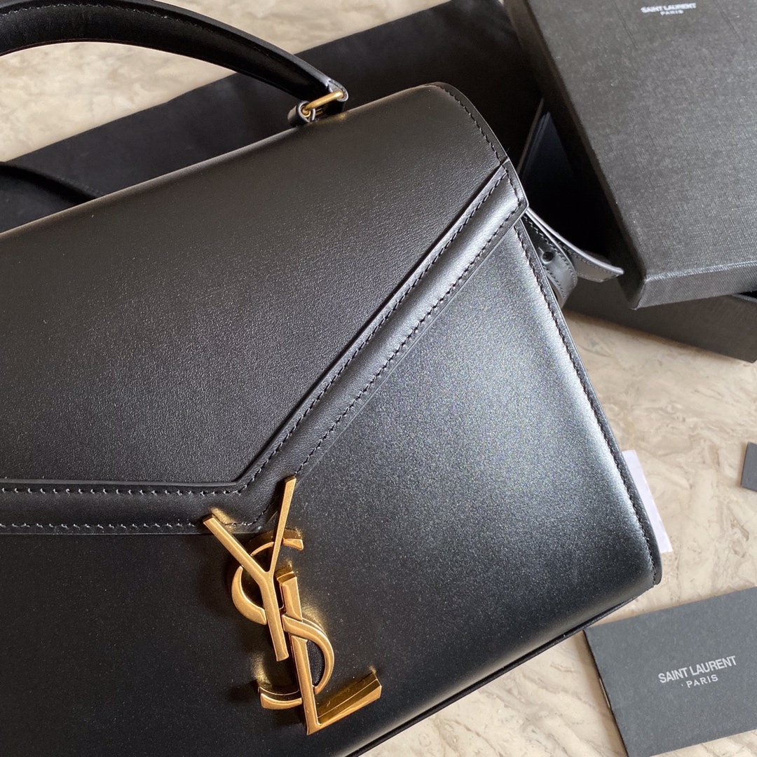 578000 CASSANDRA MEDIUM TOP HANDLE BAG IN SMOOTH LEATHER, Yves Saint Laurent YSL