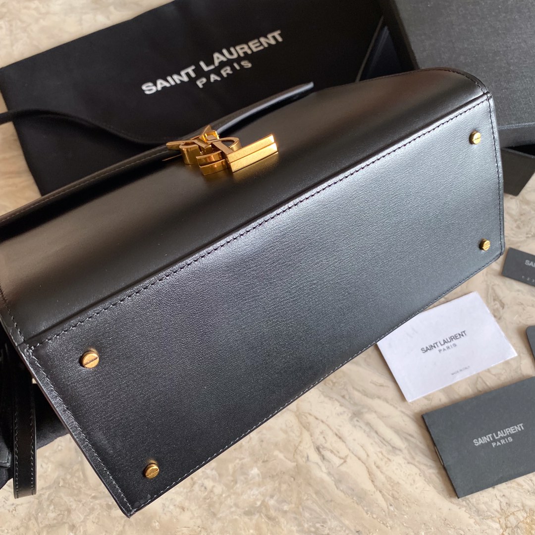 578000 CASSANDRA MEDIUM TOP HANDLE BAG IN SMOOTH LEATHER, Yves Saint Laurent YSL