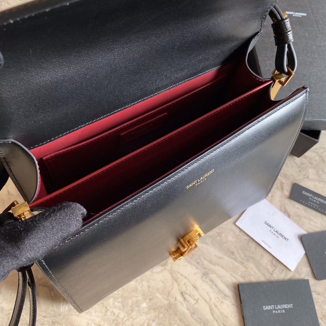 578000 CASSANDRA MEDIUM TOP HANDLE BAG IN SMOOTH LEATHER, Yves Saint Laurent YSL