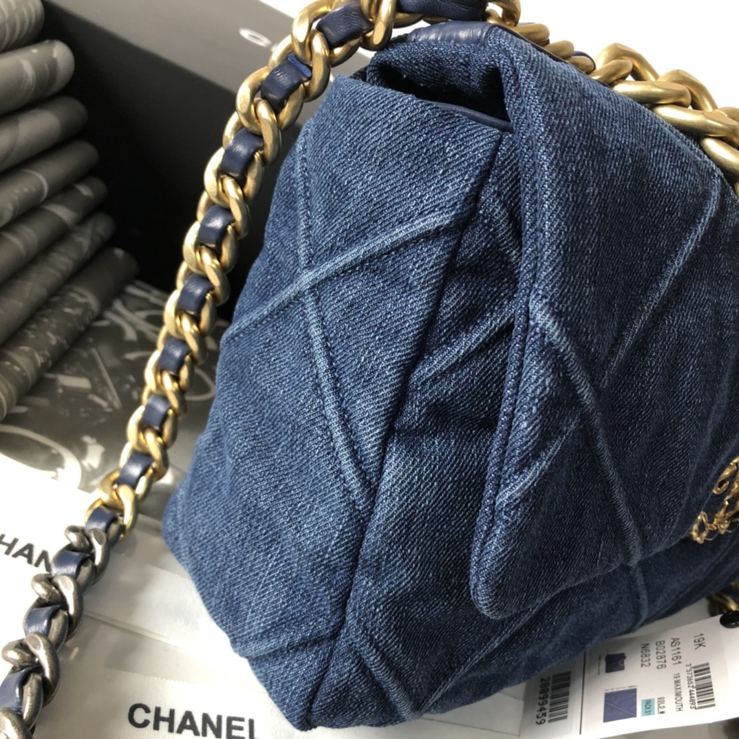 AS1161 chanel 19 large flap bag, CHANEL HANDBAGS