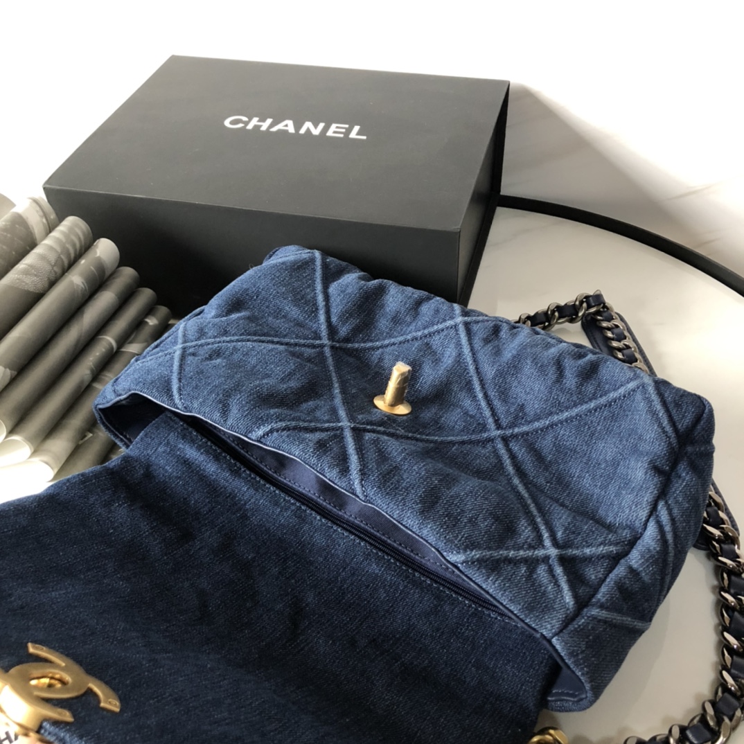 AS1161 chanel 19 large flap bag, CHANEL HANDBAGS