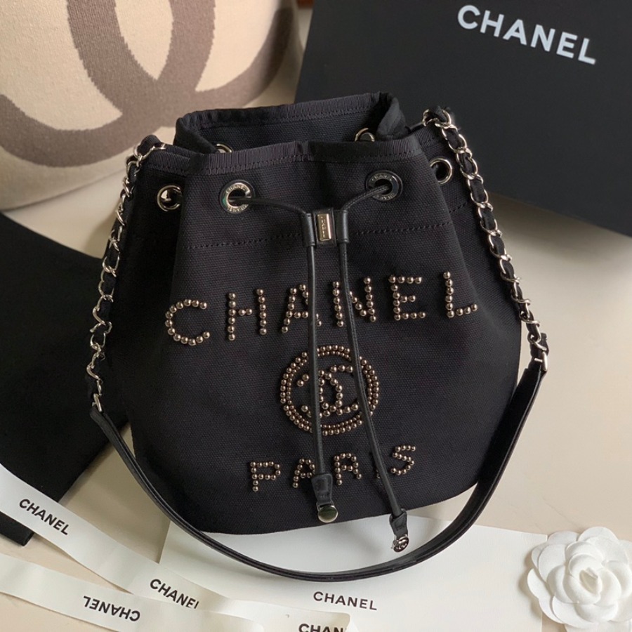 small drawstring bag, CHANEL HANDBAGS