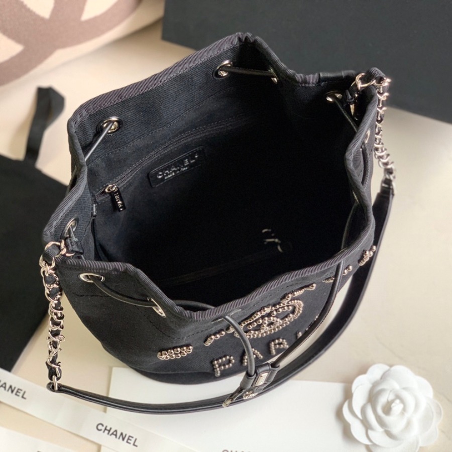 small drawstring bag, CHANEL HANDBAGS