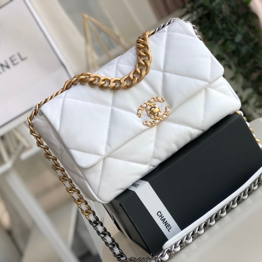 AS1161 chanel 19 large flap bag, CHANEL HANDBAGS