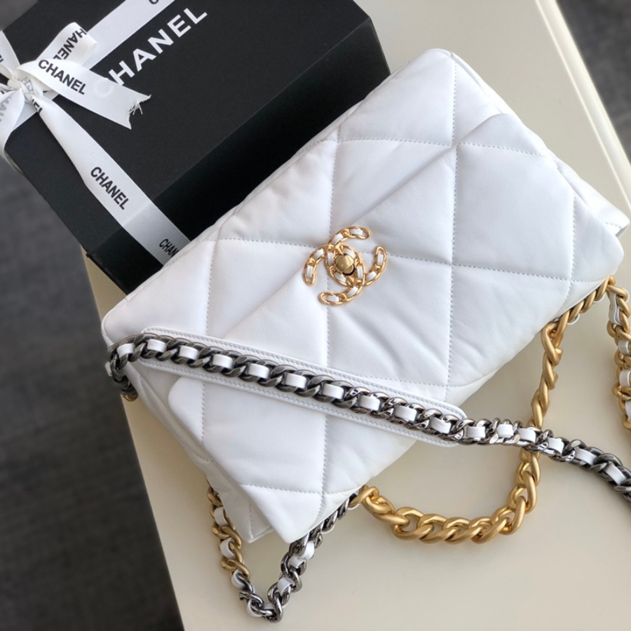 AS1161 chanel 19 large flap bag, CHANEL HANDBAGS