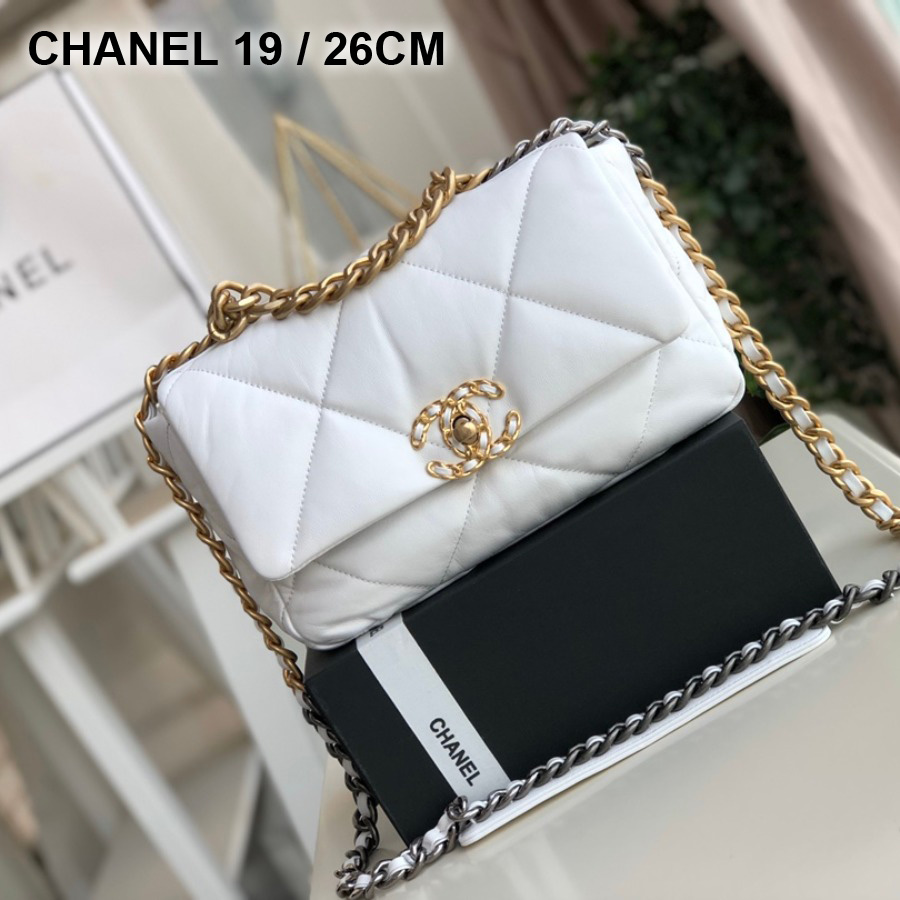 AS1160 chanel 19 small flap bag, CHANEL HANDBAGS