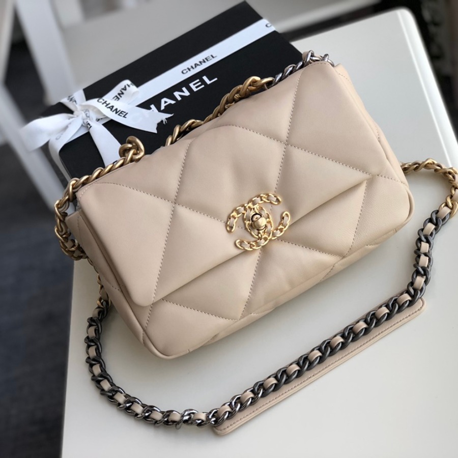 AS1160 chanel 19 small flap bag, CHANEL HANDBAGS