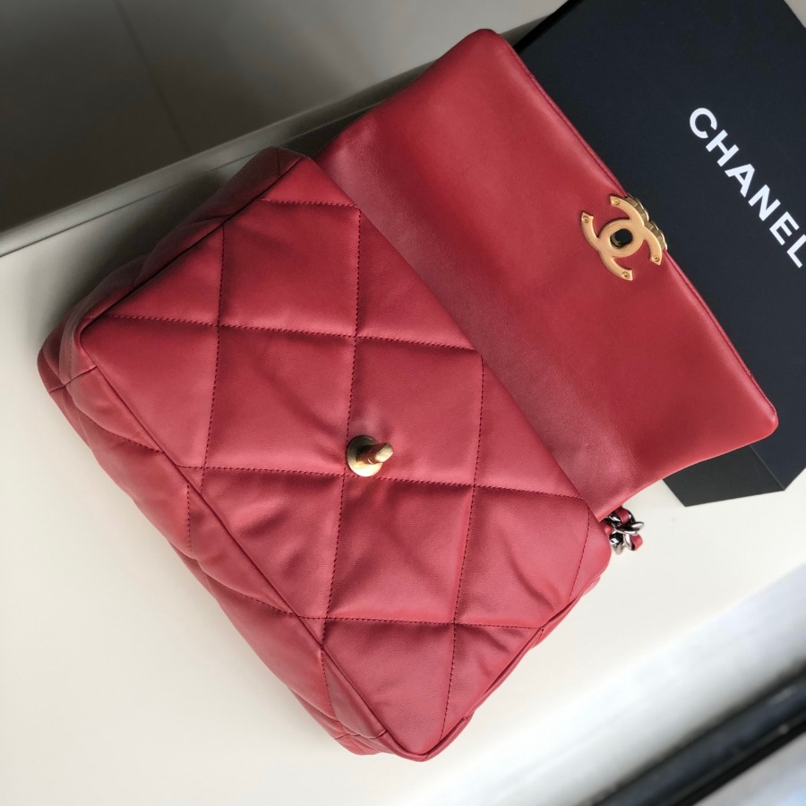 AS1161 chanel 19 large flap bag, CHANEL HANDBAGS