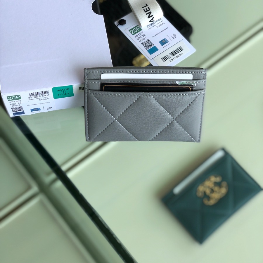 chanel 19 card holder, AP1167, chanel small leather goods