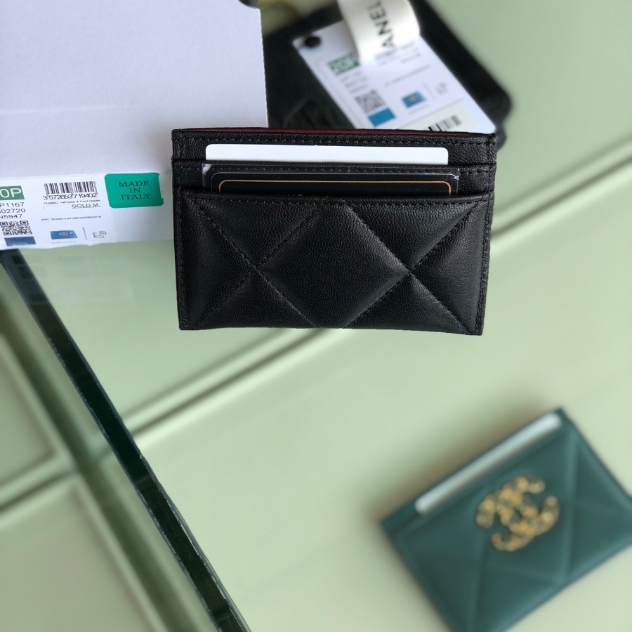 chanel 19 card holder, AP1167, chanel small leather goods