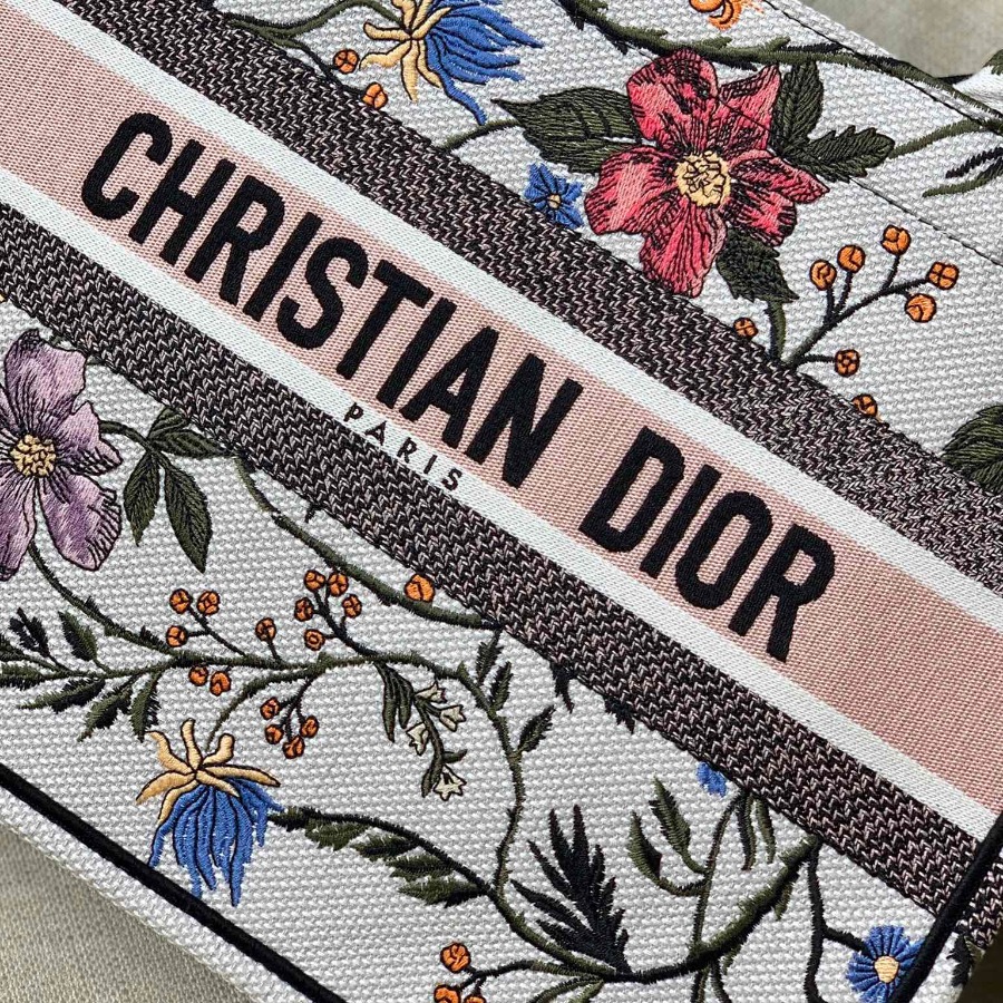 SMALL  DIOR BOOK TOTE WITH DIOR OBLIQUE EMBROIDERY