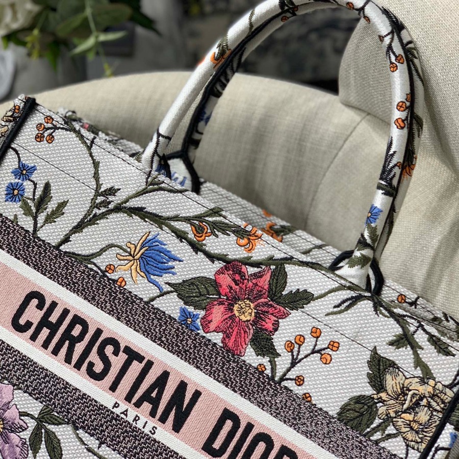 SMALL  DIOR BOOK TOTE WITH DIOR OBLIQUE EMBROIDERY