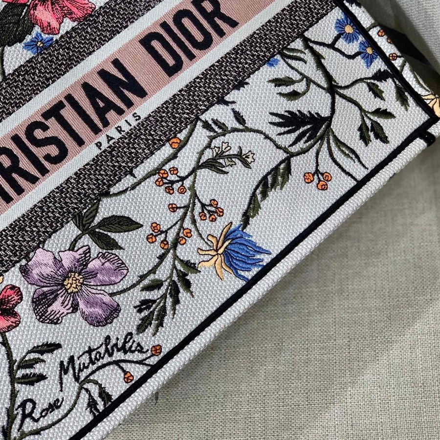 SMALL  DIOR BOOK TOTE WITH DIOR OBLIQUE EMBROIDERY