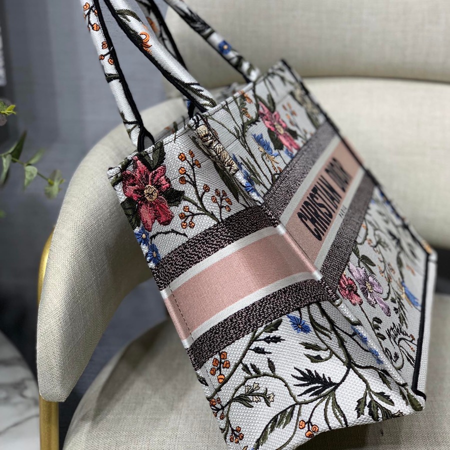 SMALL  DIOR BOOK TOTE WITH DIOR OBLIQUE EMBROIDERY