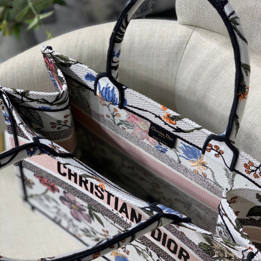 SMALL  DIOR BOOK TOTE WITH DIOR OBLIQUE EMBROIDERY