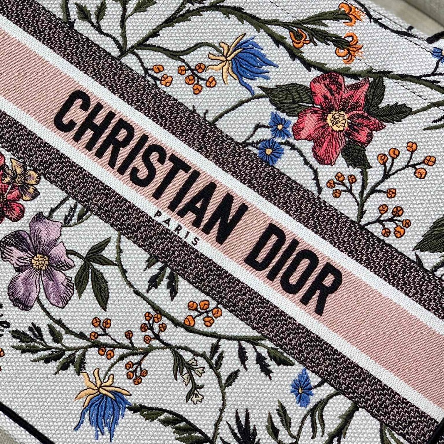 DIOR BOOK TOTE WITH DIOR OBLIQUE EMBROIDERY