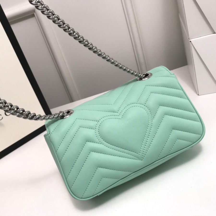 446744 GUCCI GG Marmont matelassé mini bag