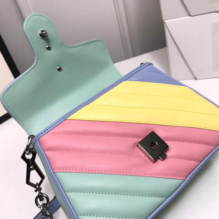 583571 GG Marmont mini top handle bag, GUCCI Women's Top Handles & Boston Bags