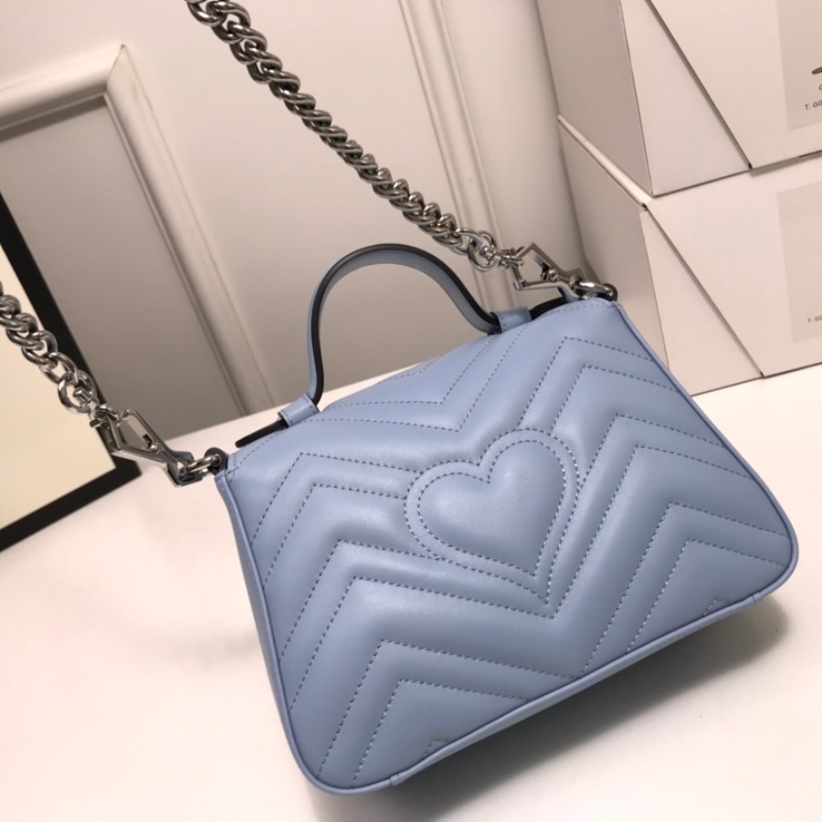 583571 GG Marmont mini top handle bag, GUCCI Women's Top Handles & Boston Bags