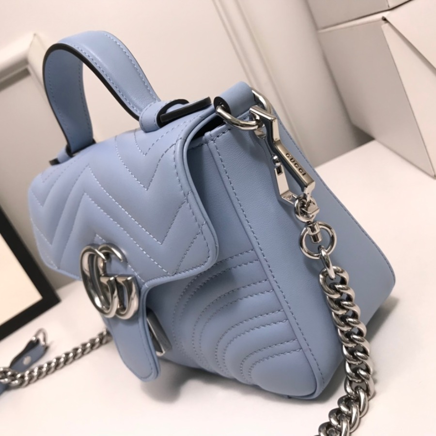 583571 GG Marmont mini top handle bag, GUCCI Women's Top Handles & Boston Bags