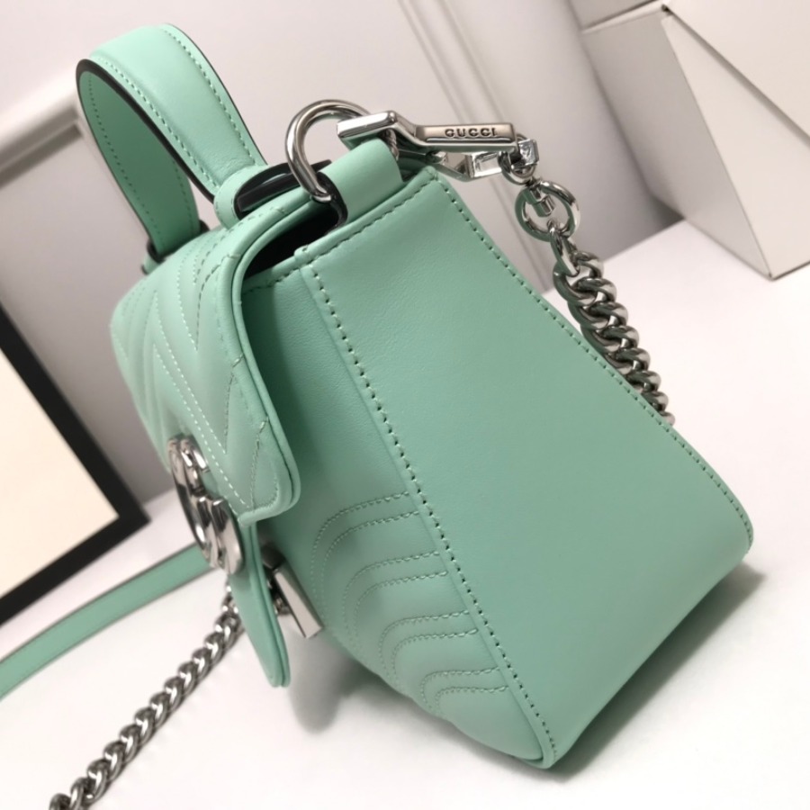 583571 GG Marmont mini top handle bag, GUCCI Women's Top Handles & Boston Bags