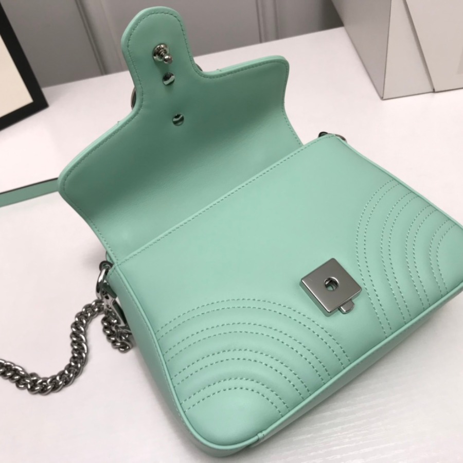 583571 GG Marmont mini top handle bag, GUCCI Women's Top Handles & Boston Bags