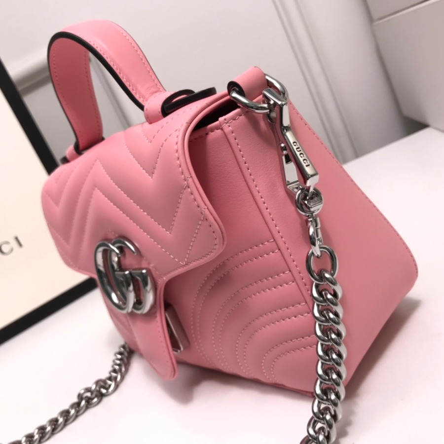 583571 GG Marmont mini top handle bag, GUCCI Women's Top Handles & Boston Bags