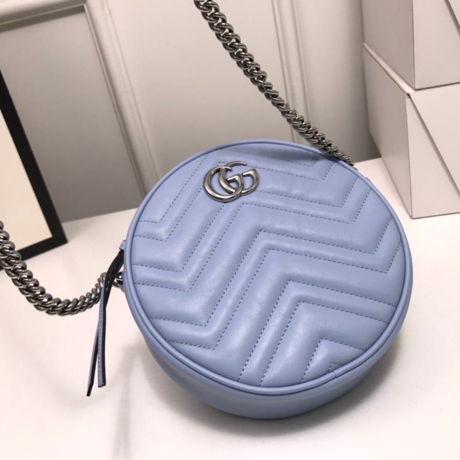 550154 GG Marmont mini round shoulder bag