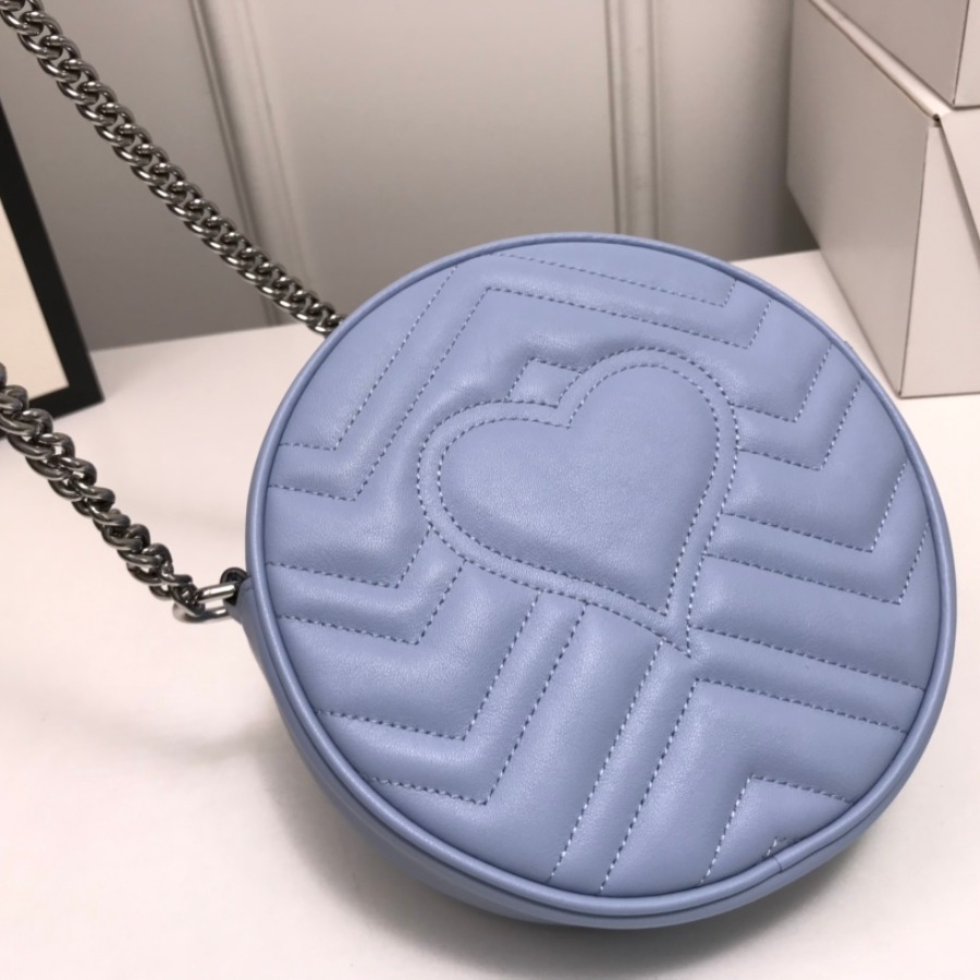 550154 GG Marmont mini round shoulder bag