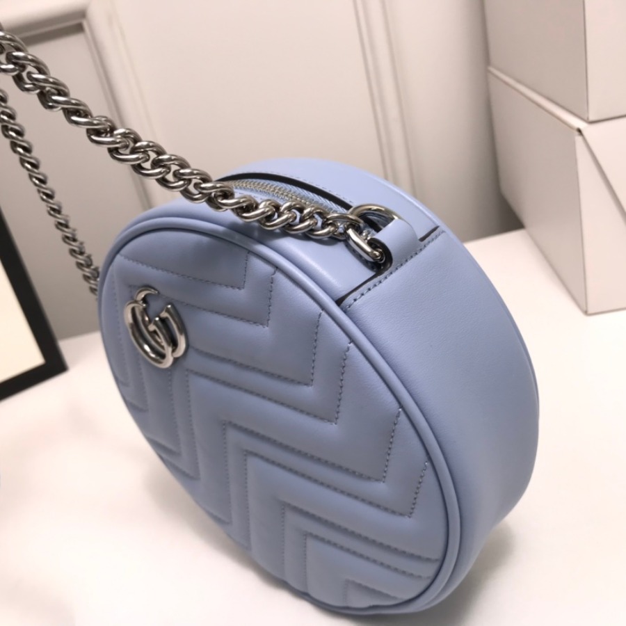 550154 GG Marmont mini round shoulder bag