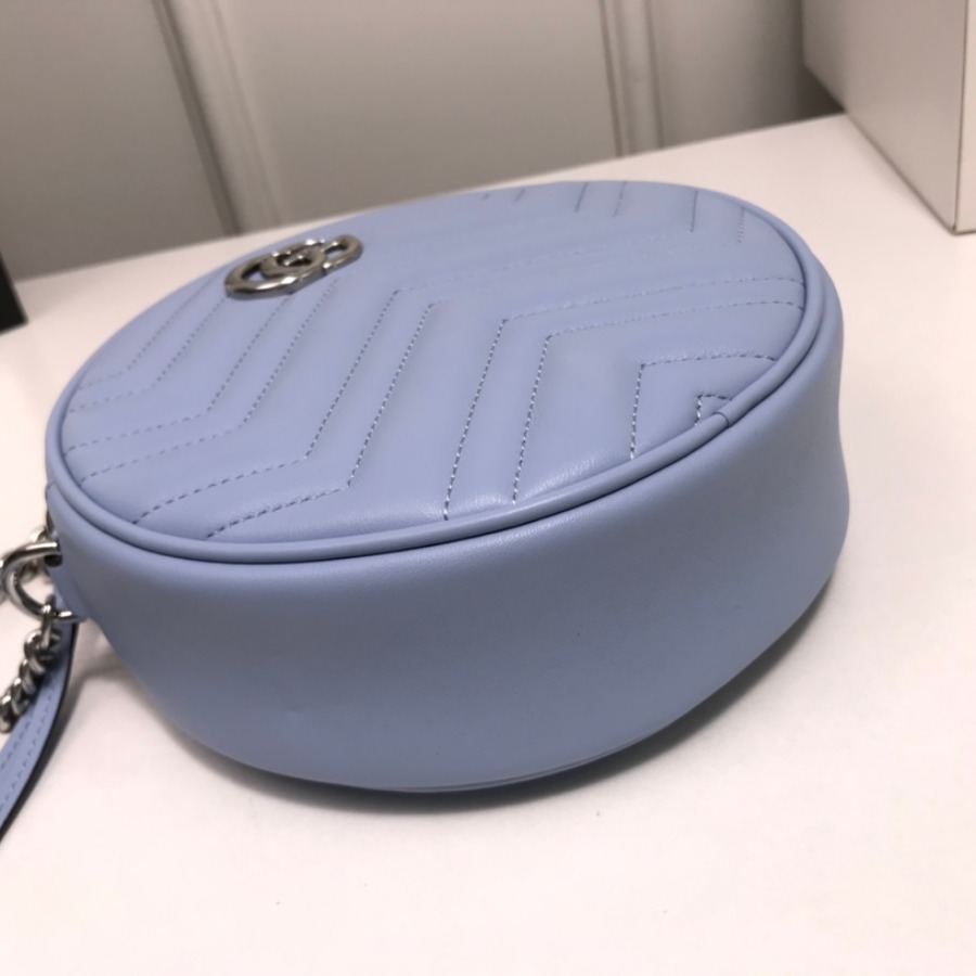 550154 GG Marmont mini round shoulder bag