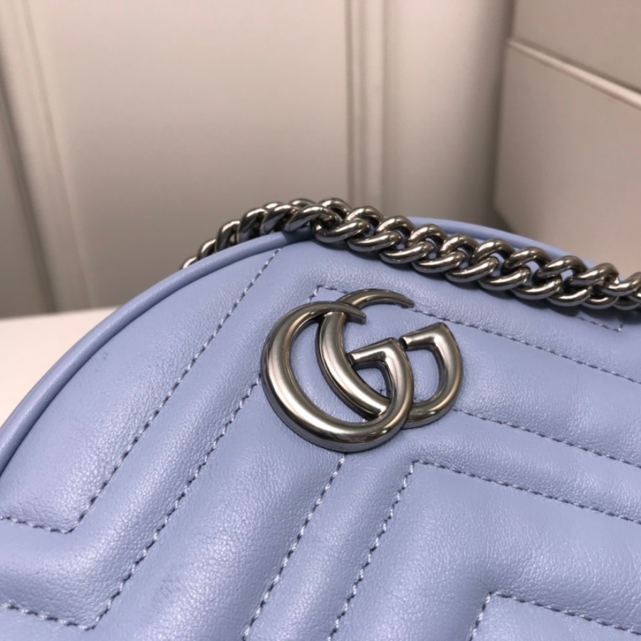 550154 GG Marmont mini round shoulder bag