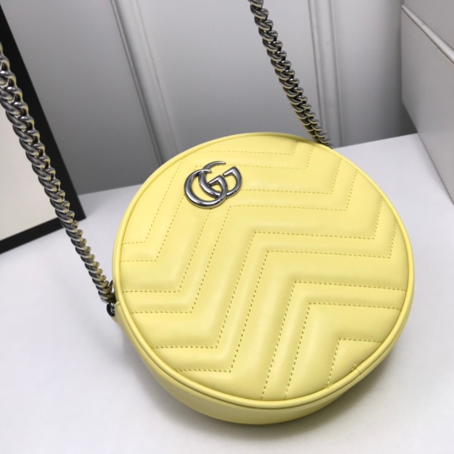 550154 GG Marmont mini round shoulder bag
