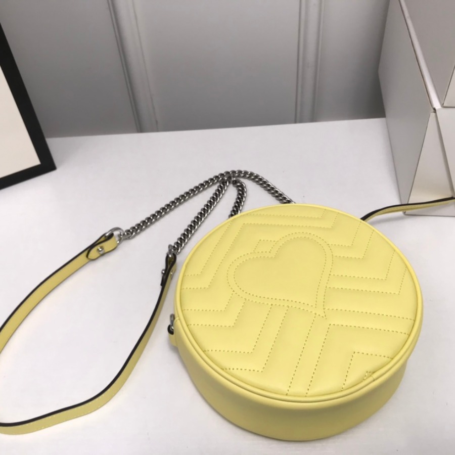 550154 GG Marmont mini round shoulder bag