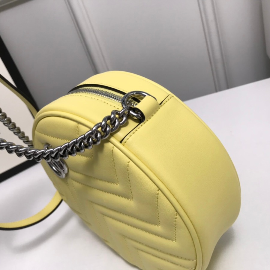 550154 GG Marmont mini round shoulder bag
