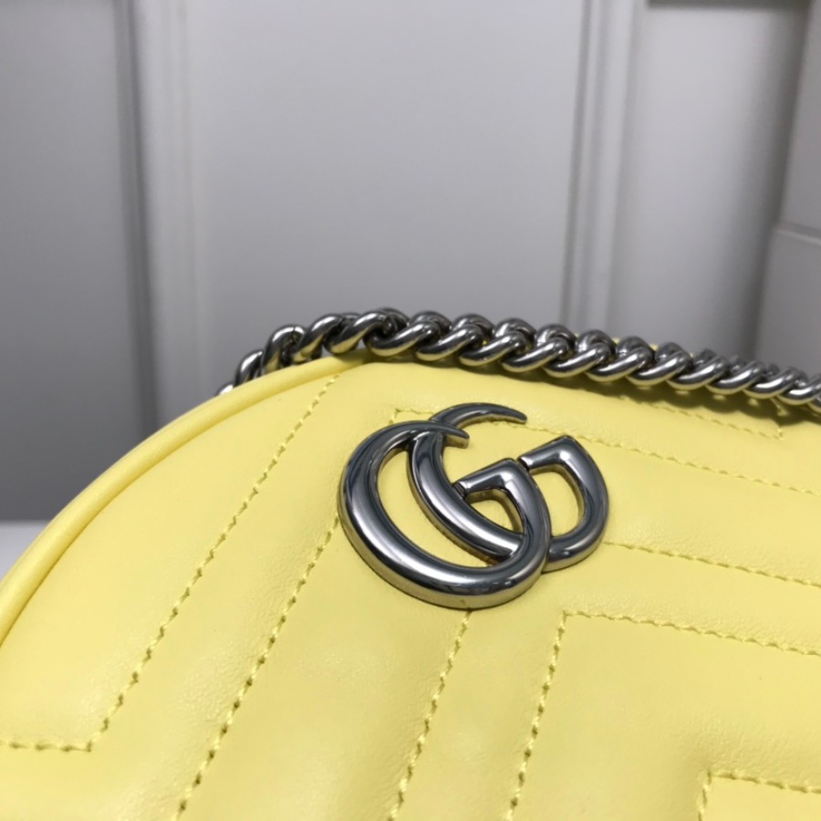 550154 GG Marmont mini round shoulder bag