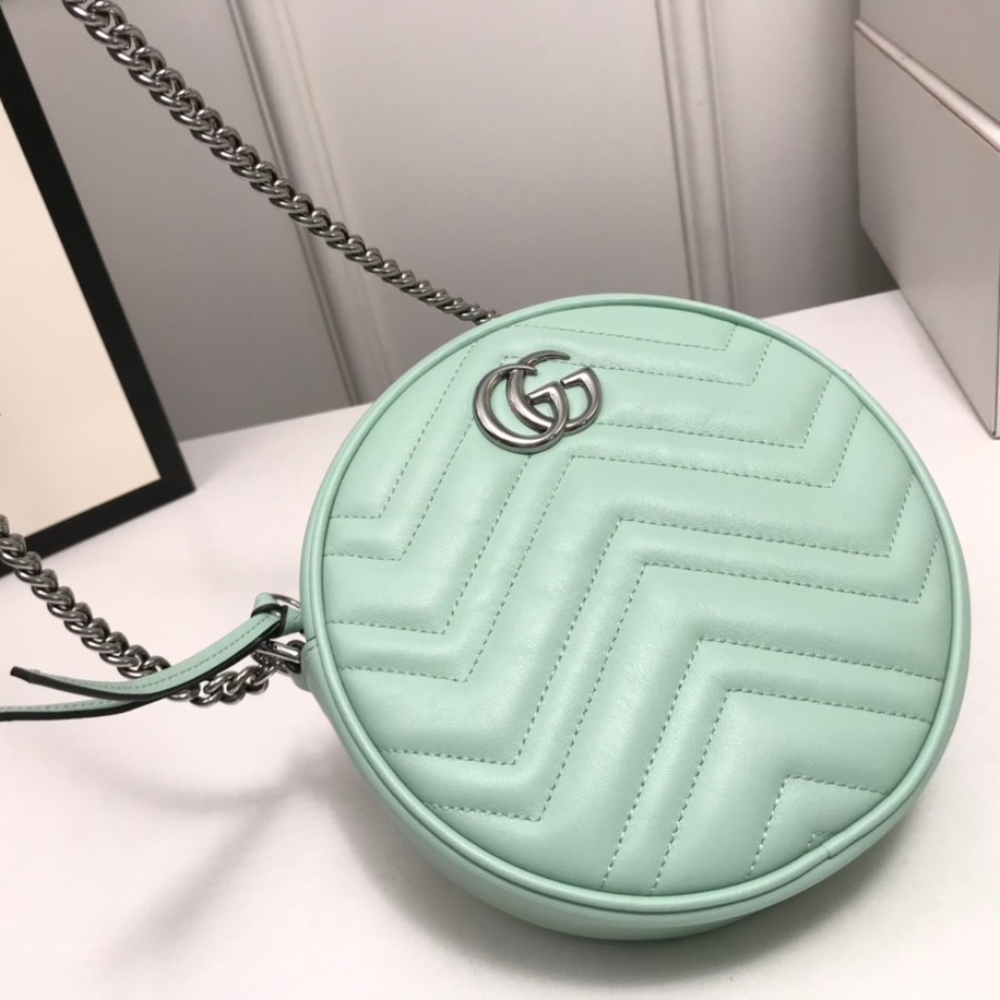 550154 GG Marmont mini round shoulder bag