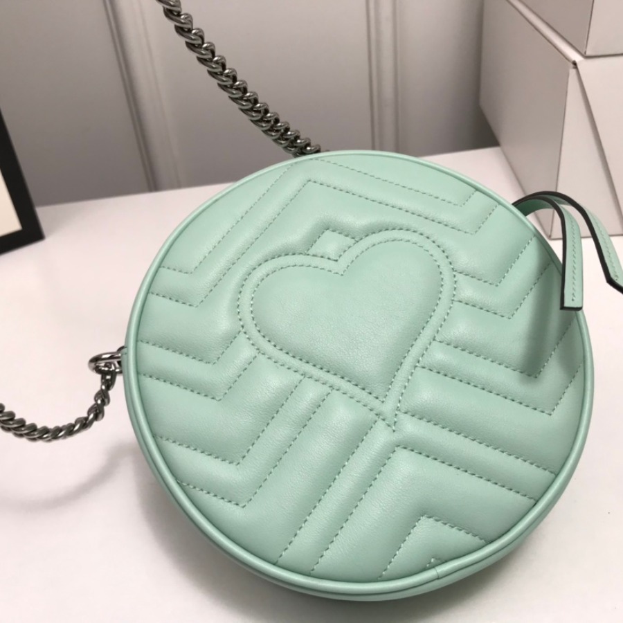 550154 GG Marmont mini round shoulder bag